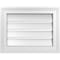 Ekena Millwork Vertical Surface Mount PVC Gable Vent: Functional, w/ 2"W x 1-1/2"P Brickmould Frame, 18"W x 14"H GVPVE18X1402SF - alternate 1